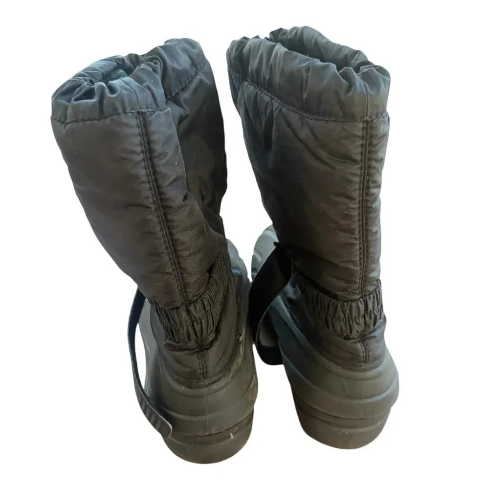 Sorel Lined Snow Boots Black/Blue - Size 7